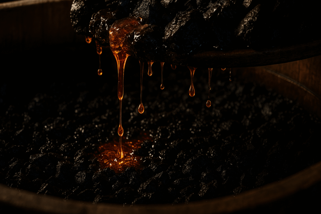 sugar maple charcoal filtering process at Jack Daniel's distillery