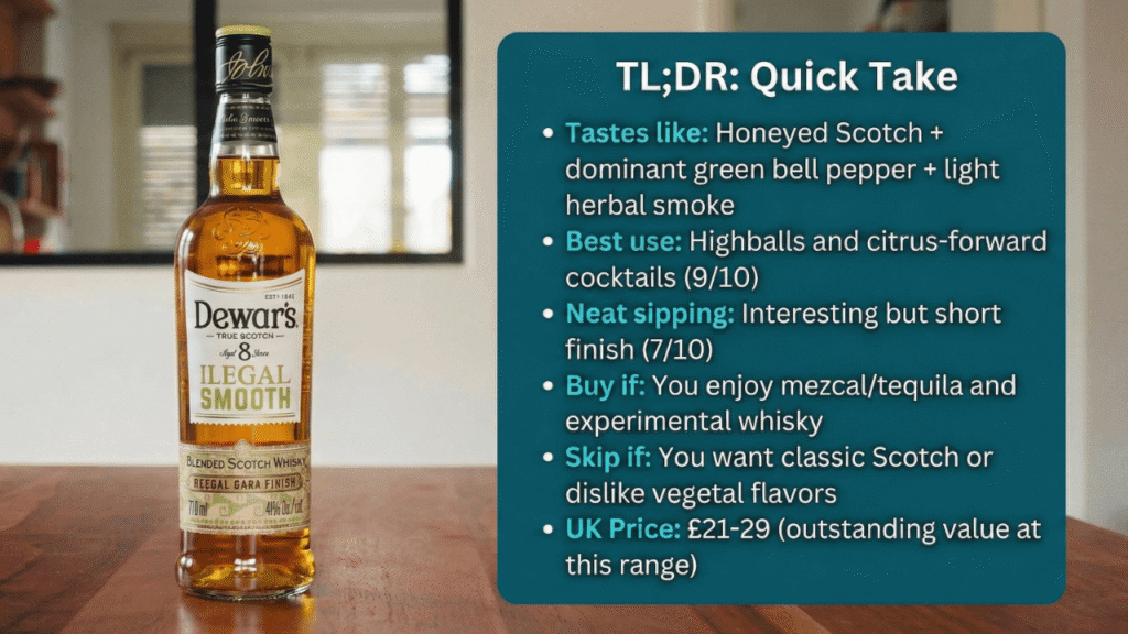 Dewar's Ilegal Smooth 8 Year Old review